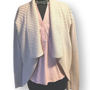 Banana Republic Waterfall Cardigan sweater. Cream